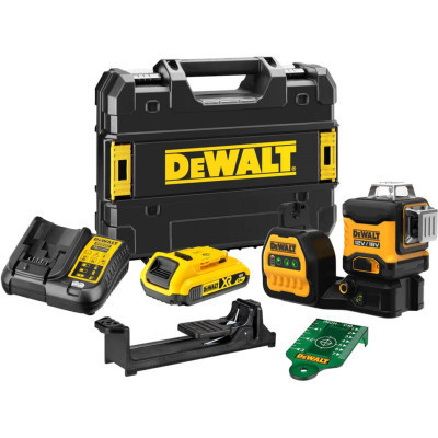 Лазерный нивелир DeWALT линейный 10.8/12/18В XR Li-Ion, зеленый луч, 1x2Ah 18V, TSTAK (DCE089D1G18) Винница - изображение 3