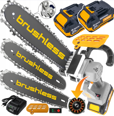 Акумуляторна пила ланцюгова Majster Polska 1400 Вт + 2 акумулятори 4 А·год (Польща) Київ