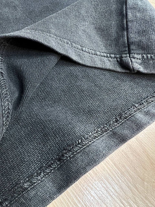 Костюм жіночий Pepper mint 25-01 варений тай-дай футболка та шорти оверсайз графіт, графіт, S Київ - фото 20