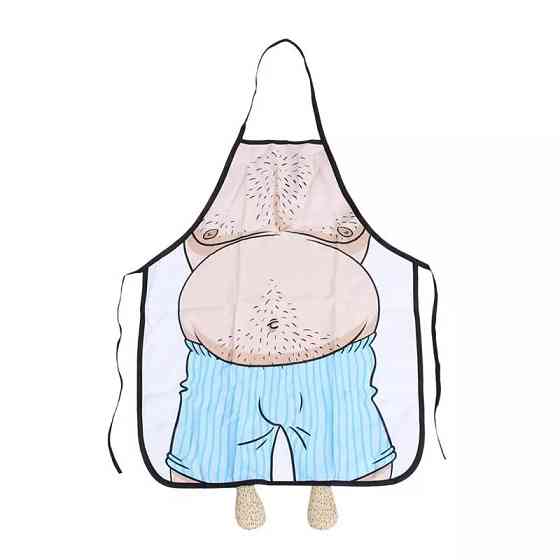 Фартук с приколом для мужчин 80 на 60 см разноцветный Киев