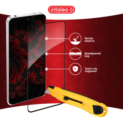 Скло захисне Intaleo Full Glue Xiaomi Redmi Note 12R Black (1283126589805) Вінниця - фото 5