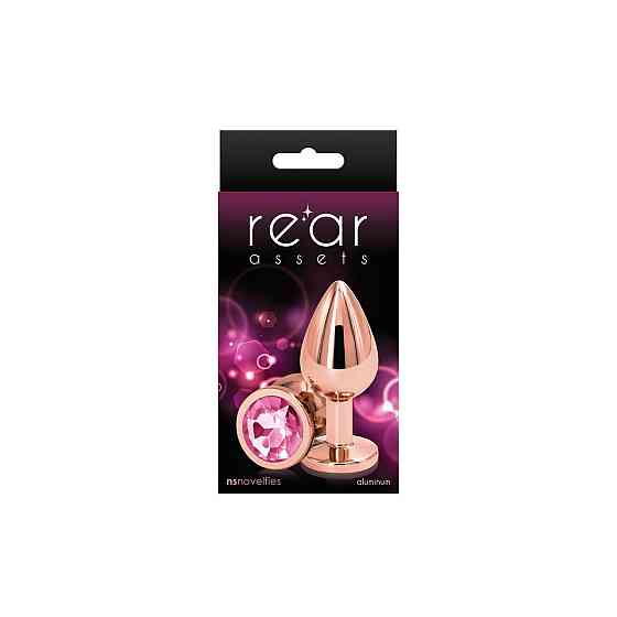 Анальная пробка NS Novelties Rear Assets - Rose Gold - Medium - Pink Sex Aura Киев