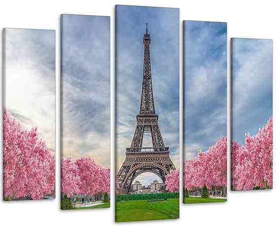 Модульная картина Париж Весна Art-177_5 99x140 см Киев
