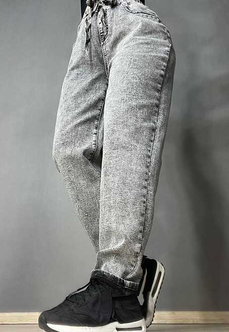 Джинсы женские V&D 5011 МОМ jeans comfort резинка на талии стрейчевые облегченные светло серые, светло-серый, 44, 42, 114 см, 135 см Киев - изображение 9