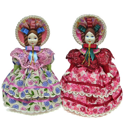 Кукла фарфоровая в платье Барышня Киев - изображение 1