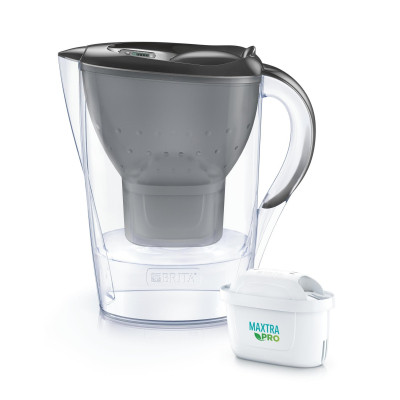 Фильтр-кувшин Brita Marella Memo MXPro 2.4л (1.4л води) з фільтр-картриджем 3шт, графіт (1052796) Винница - изображение 1