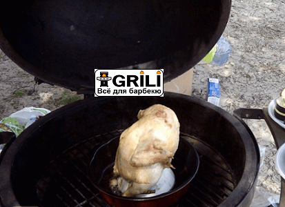 Керамічна стійка для курки Sittin Chicken Big Green Egg (SC / 119766) Код: 003089 Рівне