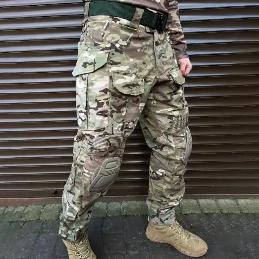 Тактичний комплект куртка парку Tactical Series та штани Yevhev G3 (Мультикам) XL Вінниця - фото 7