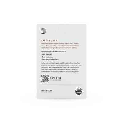 Тростина для саксофона D&apos;Addario Organic Select Jazz - Alto Sax Unfiled 3M - 10 Pack (ORRS10ASX3M) Вінниця