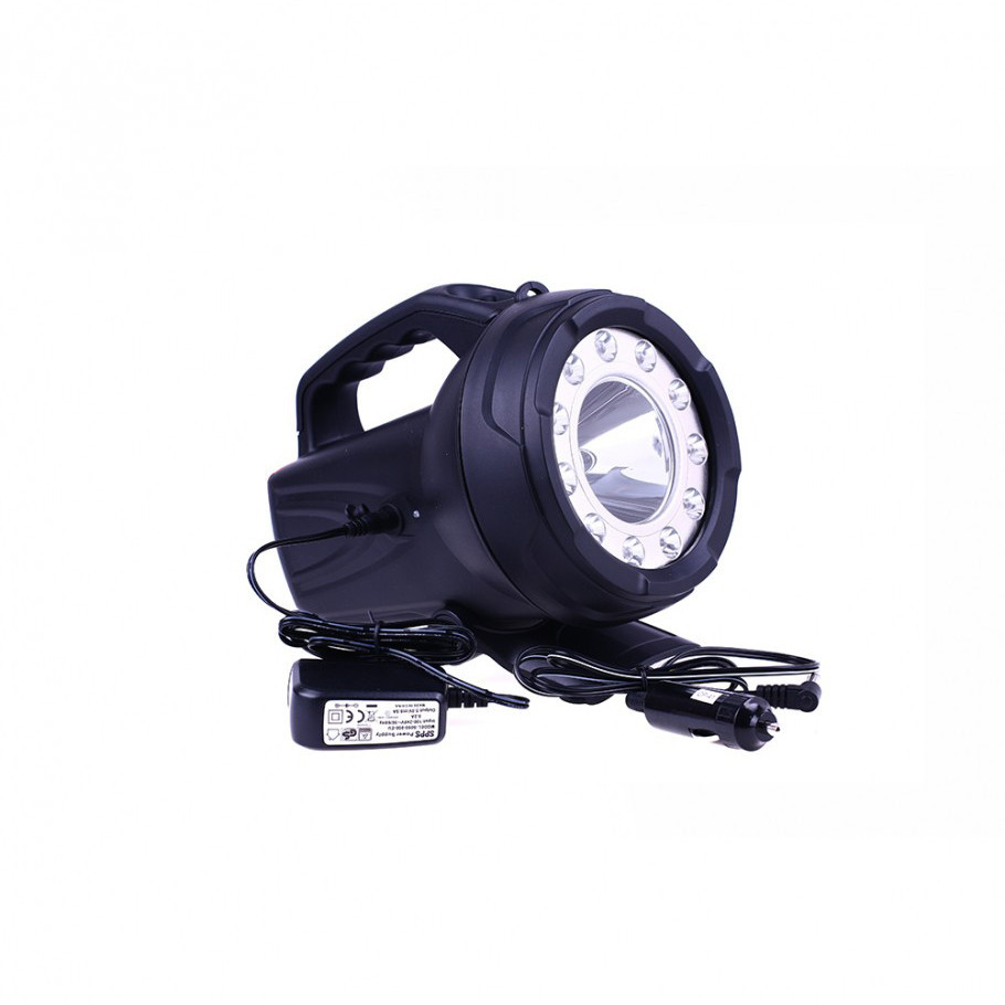 Мощный аккумуляторный фонарь Watton WT-406 для охоты, туризма, дальность 350-400 м с ремнем для переноса Каменец-Подольский - изображение 7