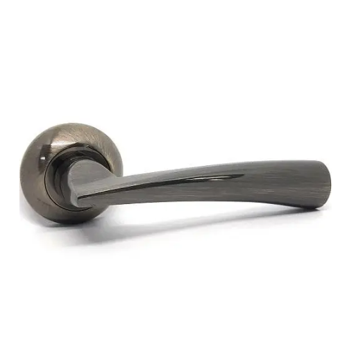 Ручка дверна на круглій розетці HRoz-07.080 AL AB KEDR Житомир