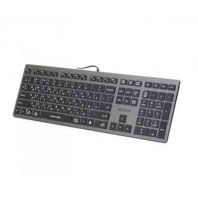Клавіатура A4Tech FX60 USB Grey White backlit Вінниця