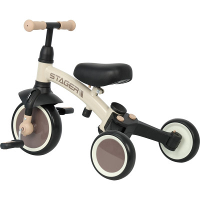 Дитячий велосипед QPlay Stager 3 в 1 з ручкою, біговел, Beige-Brown (T80STAGERBeigeBrown) Вінниця - фото 8