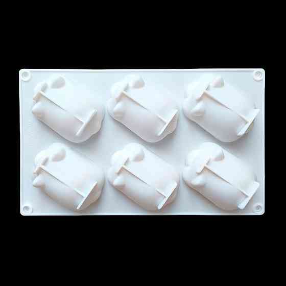 Молд силіконовий Поросята 200 на 170 мм білий Київ