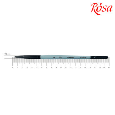 Пензлик для малювання Rosa Синтетика кругла, STREAM 132, № 6 (4823098517184) Вінниця - фото 1