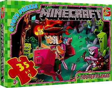 Пазли 35 елем."G-Toys""Minecraft" (Майнкрафт), шт Київ