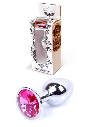 Анальна пробка - Jewellery Silver Plug Pink Sex Aura Київ