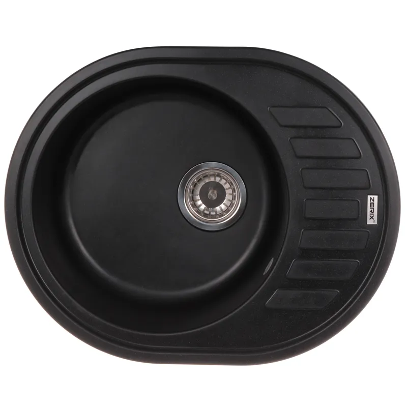 Кухонна мийка Zerix ZS-6250R-03 Чорна модель ZX4548 Харків - фото 1