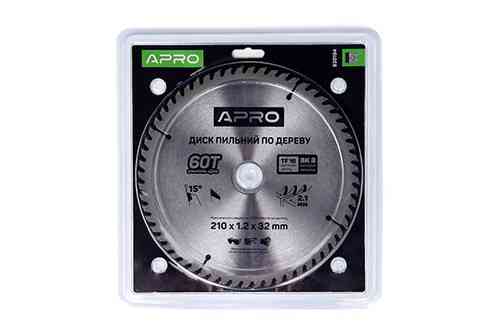 Диск пильный по дереву 210х32(30)х60Т APRO Ровно