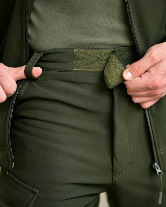 Демисезонный тактический костюм софтшел DEMENTIOZ олива ВТ6843 Одесса - изображение 10