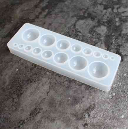 Молд силиконовый Полусферы 135 на 45 мм серый Киев