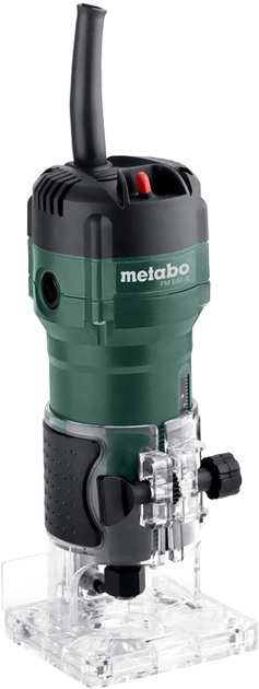 Профессиональный ручной столярный фрезер кромковый по дереву Metabo FM 500-6 : 500 Вт, 6 цанга, х.х.32000 об/мин Киев - изображение 10