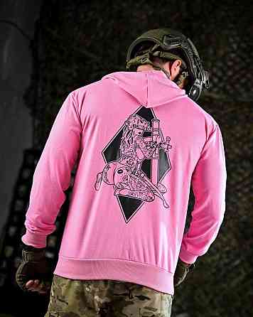 Тактическая худи MAKLIN  миномет розовая ДЛ7062 Одесса