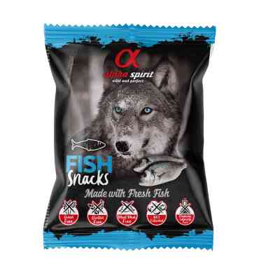 Ласощі для собак Alpha Spirit DOG Snacks Fish напіввологі з риби, кубики 50 г (8436586310042) Вінниця