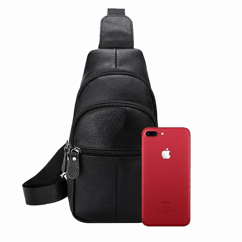 Сумка кросс-боди гладкая, Мужская плечевая сумка слинг, Мужские сумки через плечо YP-91 Львов - изображение 15