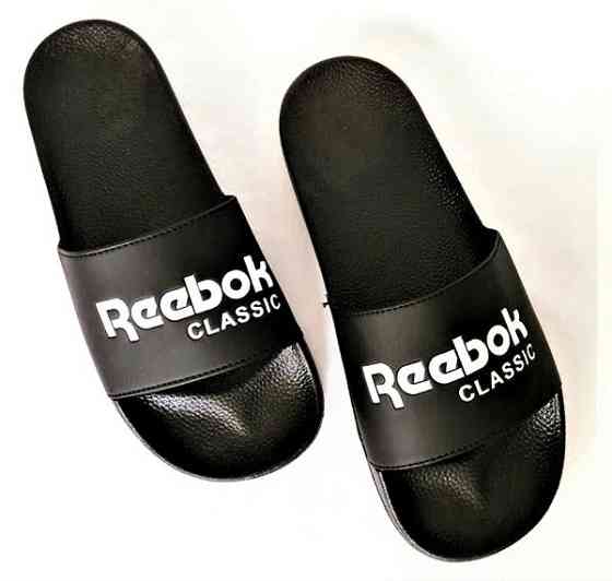 Чоловічі Шльопанці Тапочки Reebok Сланці Рибок Чорні (розміри: 40) Дніпро