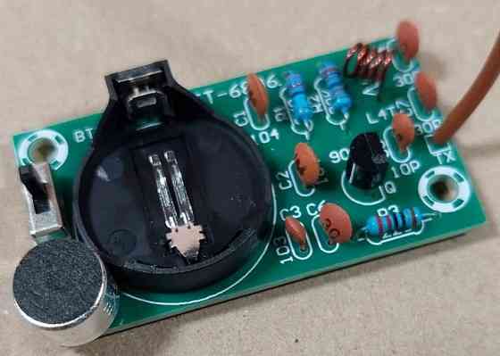 Аудио микрофон - трансмиттер, на радио частоте 88–108 МГц на CR2032 Киев