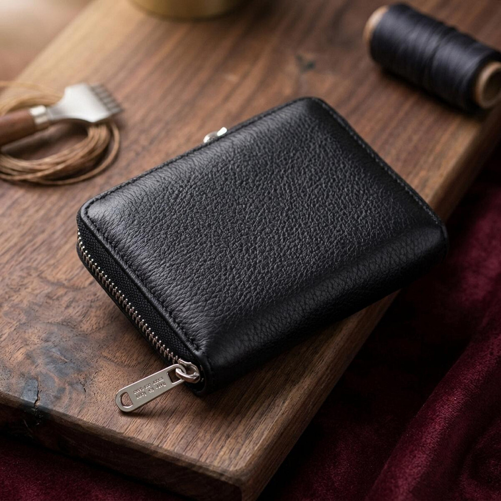 Женский отменный кошелек из натуральной кожи ST Leather 22449 Черный Киев - изображение 14