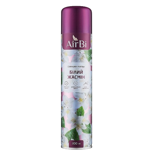 Освіжувач повітря 300мл Білий жасмін аерозоль AirBi Житомир