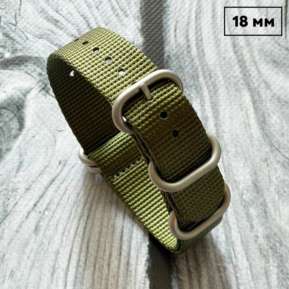 Ремешок Nato Green 18 мм SBR Киев - изображение 1
