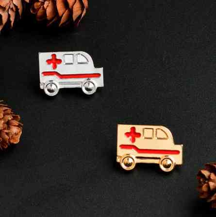 Брошь для доктора Скорая помощь серебристая Киев