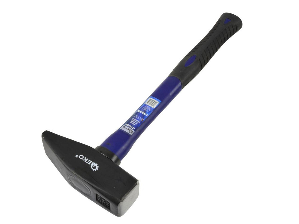 Молоток слюсарний "GeKo"-premium 1,5 кг з ручкою зі скловолокна покритого TPR Київ - фото 3