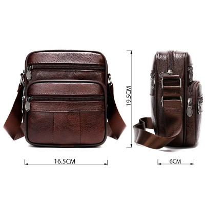 Сумка Vintage Шкіряна Коричнева (14987) Вінниця - фото 8