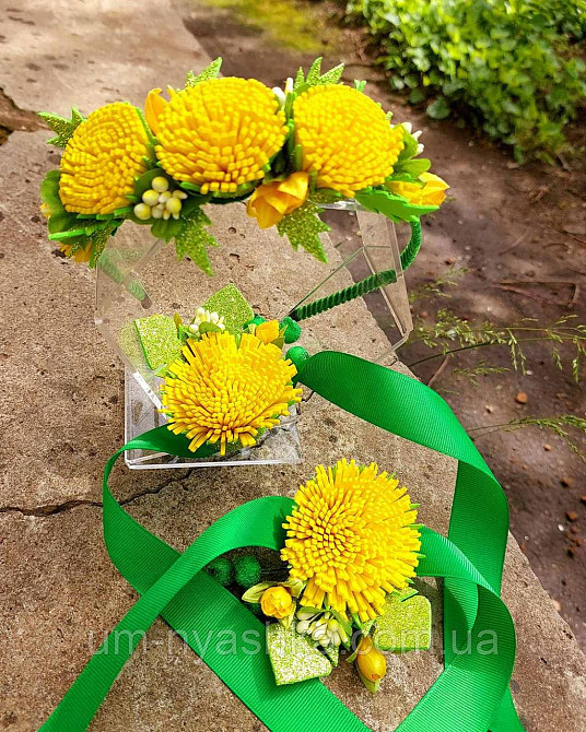 Одуванчик Обруч+2 браслета одуванчика Цветочек Кривой Рог - изображение 3