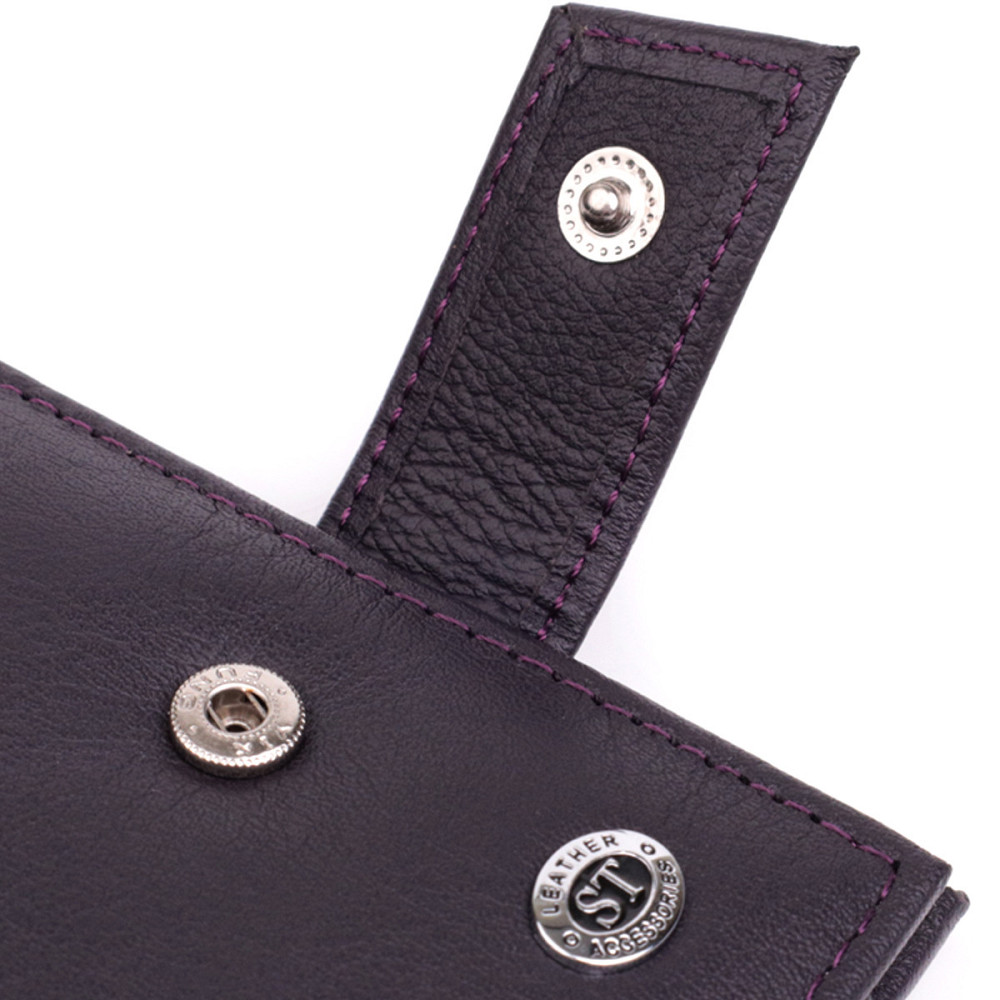 Компактный женский кошелек из натуральной кожи ST Leather 22855 Коричневый Киев - изображение 7