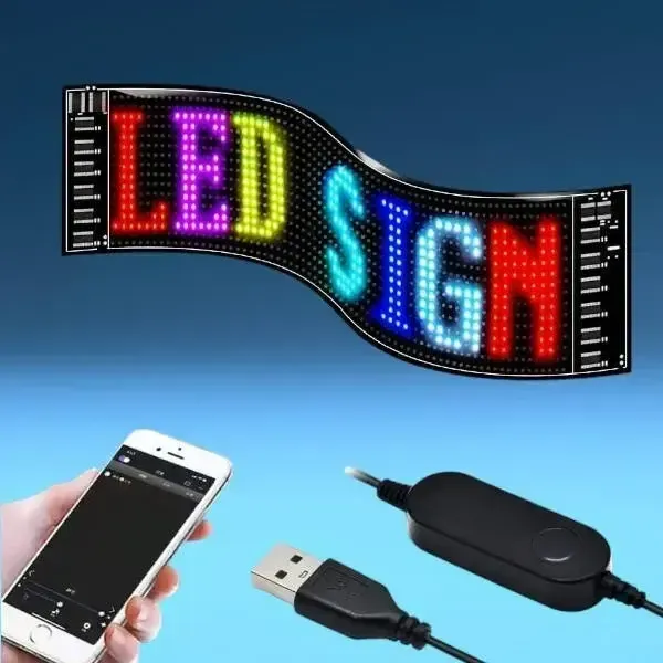 Гибкий экран LED Matrix Panel APP wifi rgb 192mm* 1330mm(16Х144) art-0569 Коломыя - изображение 5