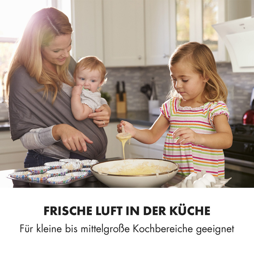 Вытяжка Sabia 90 90см 600м³/ч Светодиоды 3 уровня мощности белый белый (Германия, читать описание) Ровно - изображение 3