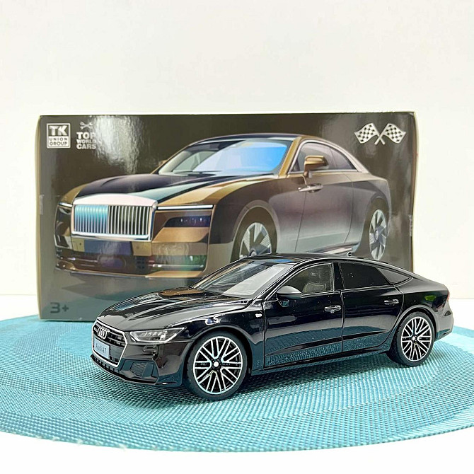 Машинка Audi А7 Авто Експерт металопластик 1:24 звук світло інерція Чорна (1904-17) Чернігів - фото 2