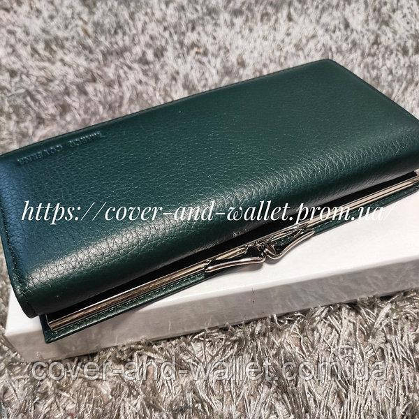 Зелений класичний жіночий гаманець на магнітах з монетницею Marco Coverna 1412 Київ - фото 1