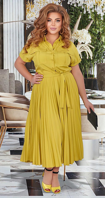 Стильное платье большого размера плиссе (50) Киев - изображение 3