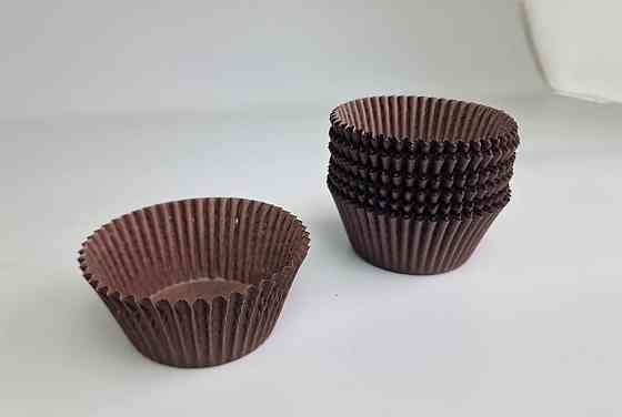 Тартолітка для кексів 125А кругла коричнева D55 H35 (100 шт.) (1 уп.) Харків