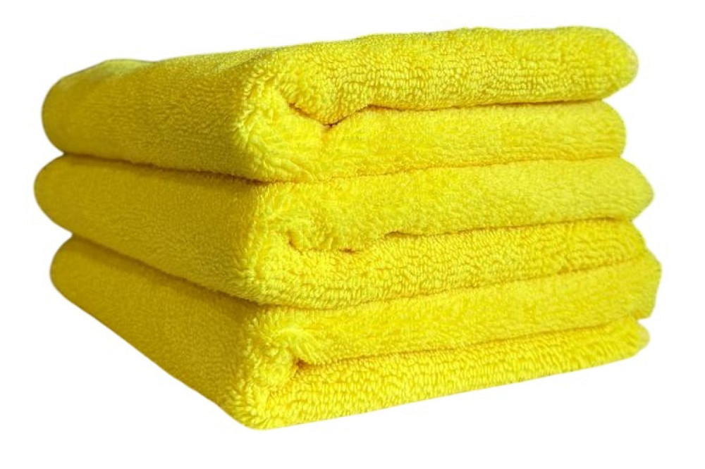 Серветка з мікрофібри De-Wash 60х40 см для догляду за автомобілем (жовта) Київ - фото 2