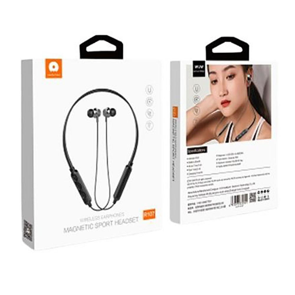 Спортивные беспроводные наушники WUW-R107 черные Киев - изображение 2