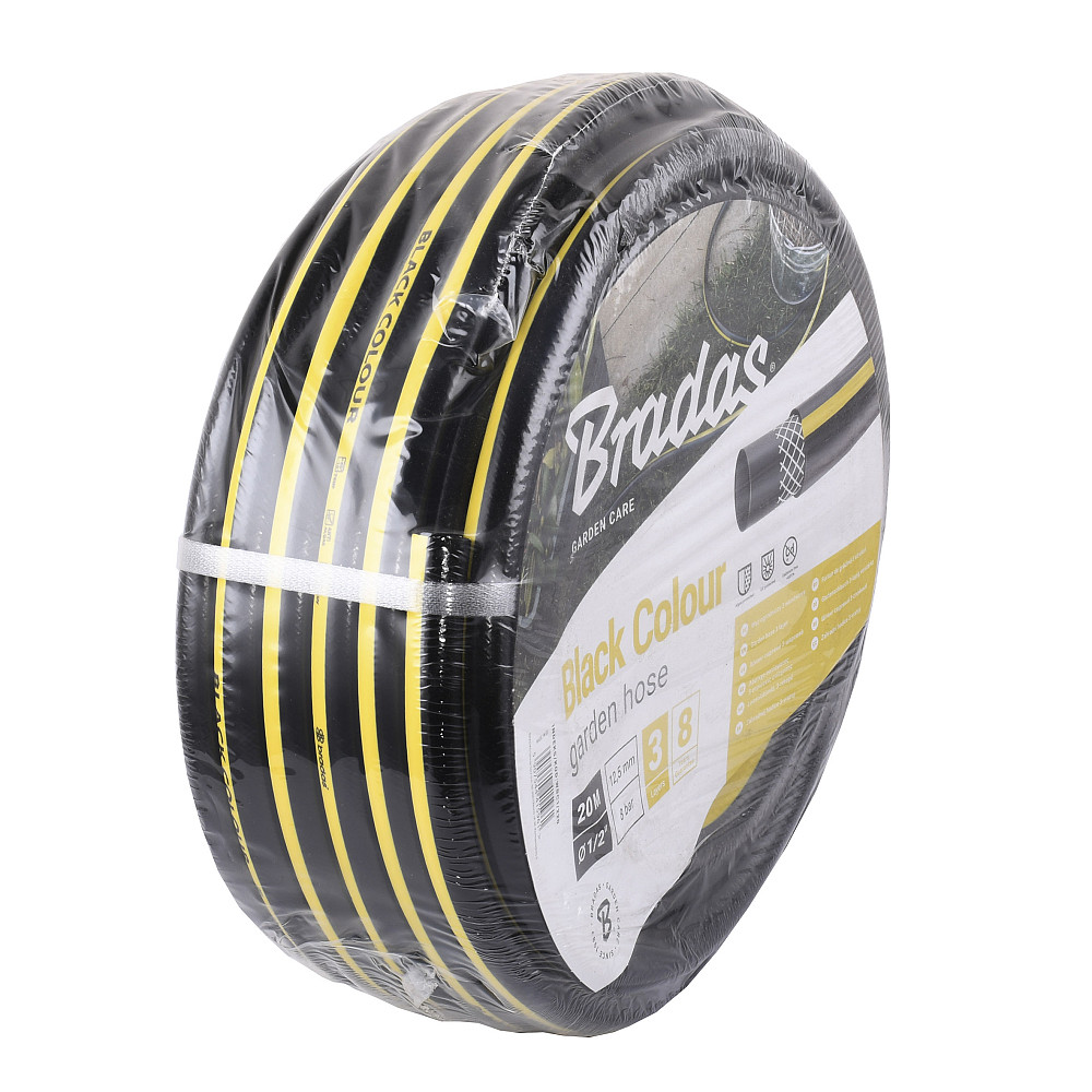 Шланг для поливу BLACK COLOUR 1/2″ 20м, Bradas Польща чорний WBC1/220 Тернопіль - фото 3