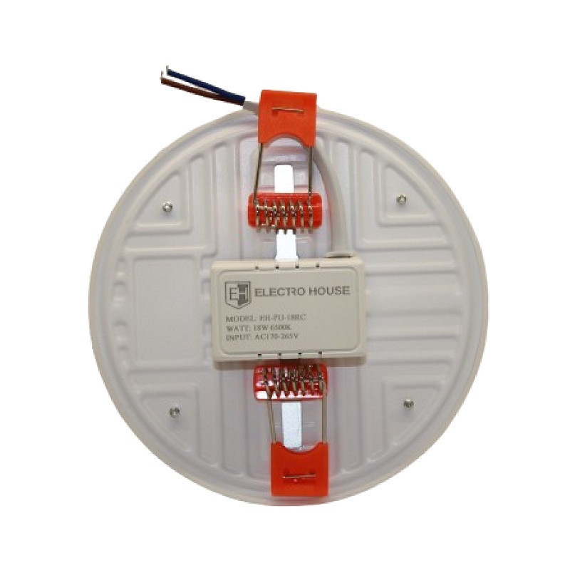 LED панель універсальна кругла Ø120 мм 18Вт, холодний білий 6500К, 1500 Лм Дніпро - фото 2