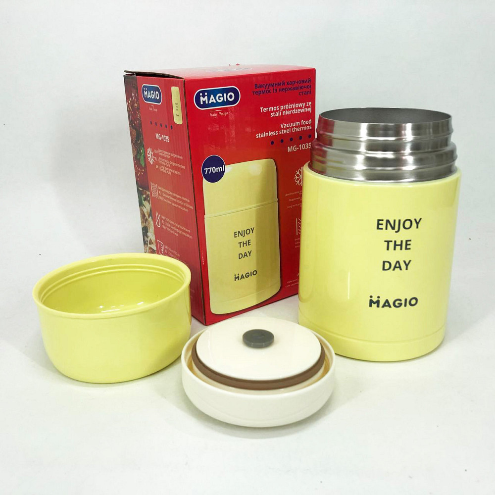 Ланч бокс для школы Magio, Термо бокс тройной, Судок для еды Контейнеры еды на работу DX-58 Львов - изображение 8